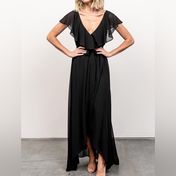 (Black) unused ‘Katy’s ruffle maxi dress’ Baltic Born - Picture 3 of 12